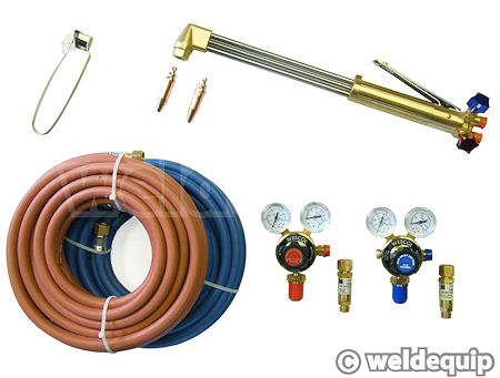 Contractors gas cutting set components