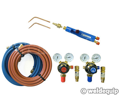 Gas welding and brazing set components