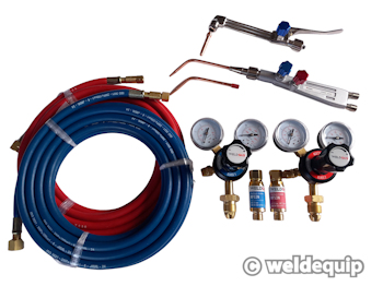 Gas welding and brazing set components