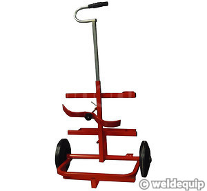 Gas bottle trolley